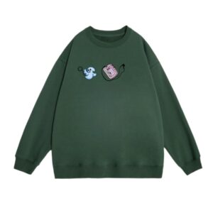 Dark Green Graffiti Sweatshirt