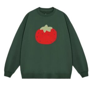 Botanical Print Crewneck Sweatshirt
