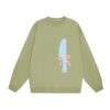 Crewneck Sweatshirt With Artistic Pattern