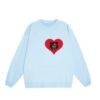 Chic & Trendy Printed Sweatshirt — Blue