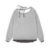 Trendy Off-Shoulder Sweatshirt