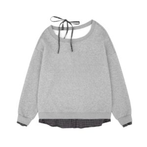 Trendy Off-Shoulder Sweatshirt